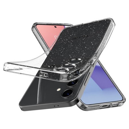 Huse pentru Samsung Galaxy S24 FE - Spigen Liquid Crystal Glitter - Crystal Quartz