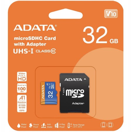 Card de Memorie MicroSDHC 32GB - Adata (AUSDH32GUICL10A1-RA1) - Black