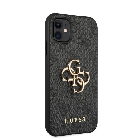 Husa pentru iPhone 11 - Guess Hardcase 4G Big Metal Logo (GUHCN614GMGGR) - Grey