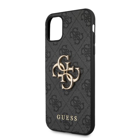 Husa pentru iPhone 11 - Guess Hardcase 4G Big Metal Logo (GUHCN614GMGGR) - Grey