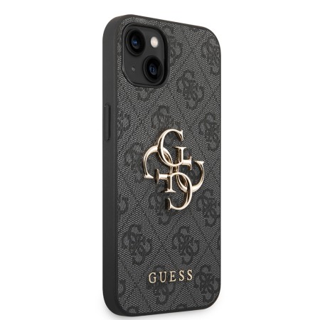 Husa pentru iPhone 14 - Guess Hardcase 4G Big Metal Logo (GUHCP14S4GMGGR0 - Grey