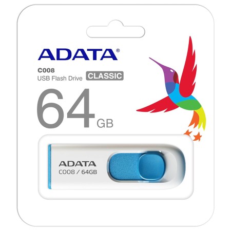 Stick de Memorie 64GB - Adata (AC008-64G-RWE) - White / Blue