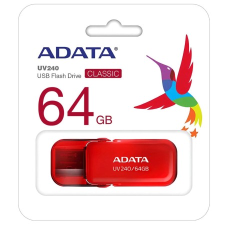 Stick de Memorie 64GB, USB 2.0 - Adata (AUV240-64G-RRD) - Red