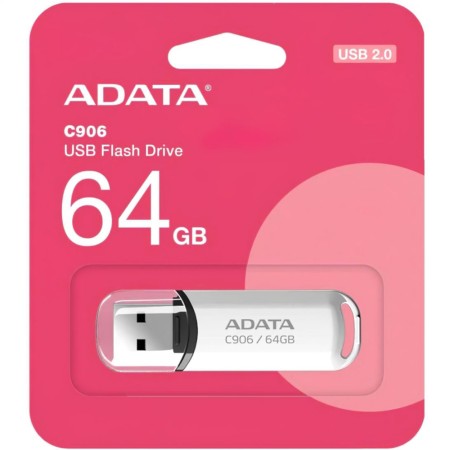 Stick de Memorie 64GB, USB 2.0 - Adata (AC906-64G-RWH) - White