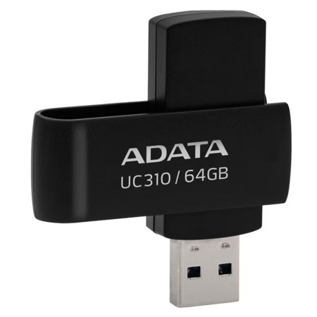 Stick de Memorie 64GB, USB 3.2 - Adata (UC310-64G-RBK) - Black