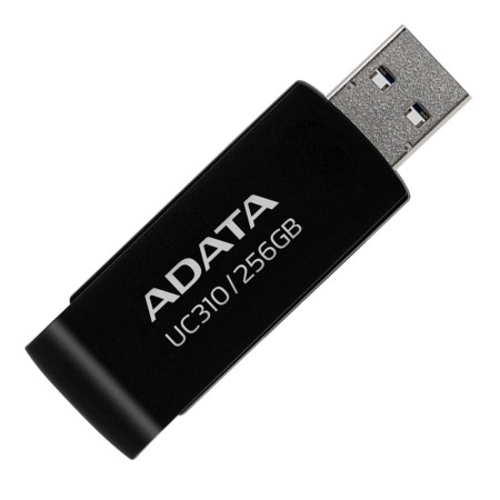 Stick de Memorie 256GB, USB 3.2 - Adata (UC310-256G-RBK) - Black