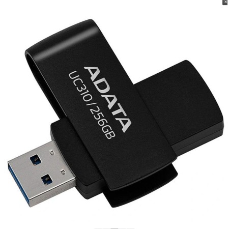 Stick de Memorie 256GB, USB 3.2 - Adata (UC310-256G-RBK) - Black