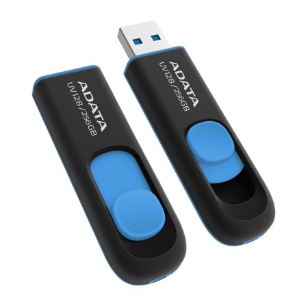 Stick de Memorie 256GB, USB 3.2 - Adata (AUV128-256G-RBE) - Black / Blue