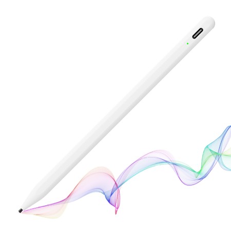 Stylus Pen pentru Tableta, Bluetooth, Type-C, 130mAh, 5V, 0.2A - Techsuit (A580S) - White