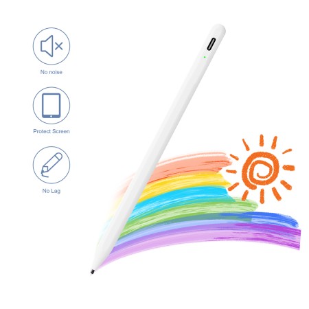 Stylus Pen pentru Tableta, Bluetooth, Type-C, 130mAh, 5V, 0.2A - Techsuit (A580S) - White