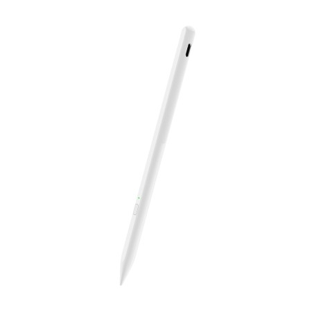 Stylus Pen pentru Tableta, Bluetooth, Type-C, 130mAh, 5V, 0.2A, Palm Rejection, Tilt Pressure Sense - Techsuit (AX10) - White