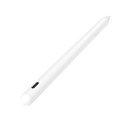 Stylus Pen pentru Tableta, Bluetooth, Type-C, 130mAh, 5V, 0.2A, Palm Rejection, Tilt Pressure Sense - Techsuit (AX10) - White