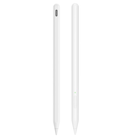 Stylus Pen pentru Tableta, Bluetooth, Type-C, 130mAh, Palm Rejection, Tilt Pressure Sense - Techsuit (V15) - White