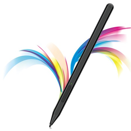 Stylus Pen pentru Tableta Microsoft Surface, Palm Rejection, Side Adsorption, 90mAh, 5V, 0.2A - Techsuit (F94S) - Black