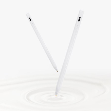 Stylus Pen Universal, 130mAh, USB-C - Techsuit (S3) - White