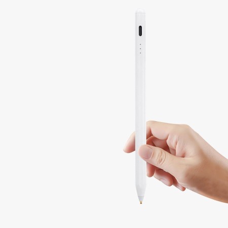 Stylus Pen Universal, 130mAh, USB-C - Techsuit (S3) - White