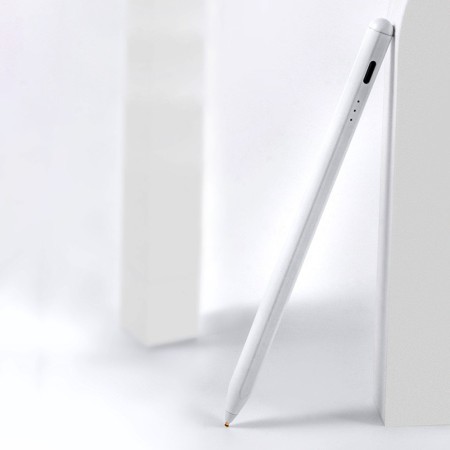 Stylus Pen Universal, 130mAh, USB-C - Techsuit (S3) - White