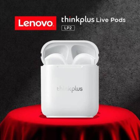 Casti Bluetooth 5.1, Noise Cancelling - Lenovo LivePods LP2 - White