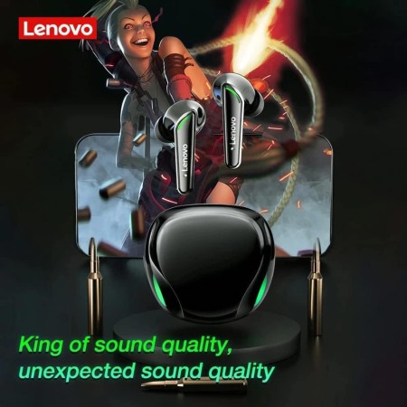 Casti pentru Gaming, Bluetooth 5.1, Noise Reduction - Lenovo (XT92) - White