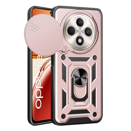 Husa pentru Oppo Reno12 F / Oppo Reno12 FS, Slide si Snap,  CamShield, Rose Gold