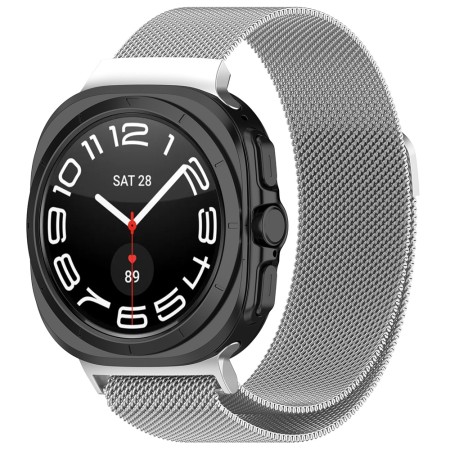 Curea pentru Samsung Galaxy Watch Ultra 47mm - Techsuit Watchband 35mm (W009) - Silver