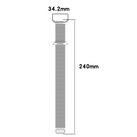 Curea pentru Samsung Galaxy Watch Ultra 47mm - Techsuit Watchband 35mm (W009) - Silver