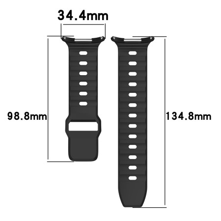 Curea pentru Samsung Galaxy Watch Ultra 47mm - Techsuit Watchband (W055) - Black