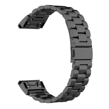 Curea pentru Garmin Fenix 5/5 Plus 6/6 Pro/7/Forerunner 935/945/955/Approach S60/S62 - Techsuit Watchband QuickFit 22mm (W010) - Black