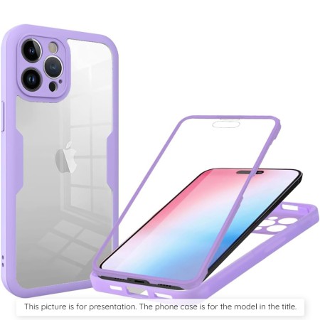 Husa pentru Xiaomi Poco F6 + Folie - Techsuit ColorVerse 360 Series - Purple