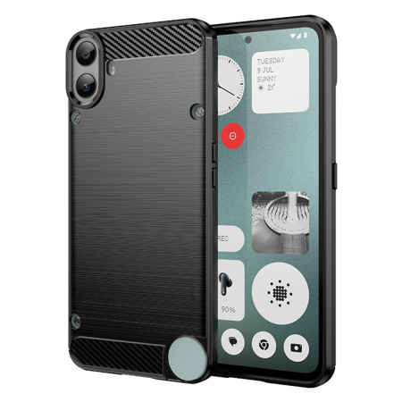 Husa Carbon pentru Nothing CMF Phone 1, Tech Protects Anti-Soc, Black