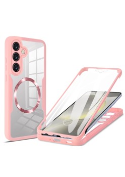 Husa pentru Samsung Galaxy S25 Plus cu Folie, ColorVerse 360, Pink