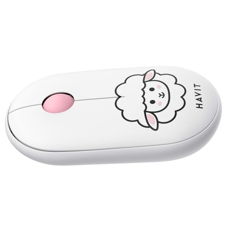 Mouse Fara Fir 2.4GHz, 1600 DPI, ABS, PC- Havit (MS75GT Pro) - White