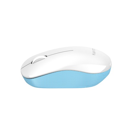 Mouse Fara Fir 2.4GHz, 1200 DPI, ABS, PC- Havit (MS66GT) - White / Blue