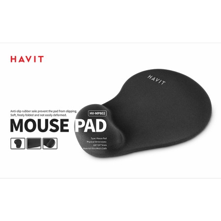 Mouse Pad Antiderapant pentru Gaming, Silicone Wrist Pads - Havit (MP802) - Dark Blue