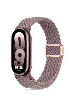 Curea Smartwatch pentru Xiaomi Mi Band 8 / 8 NFC / 9 / 9 NFC, Nailon W032, Lilac Mist