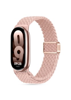 Curea Smartwatch pentru Xiaomi Mi Band 8 / 8 NFC / 9 / 9 NFC, Nailon W032, Dusty Rose