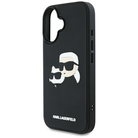 Husa pentru iPhone 16 - Karl Lagerfeld 3D Design - Rubber KarlandChoupette