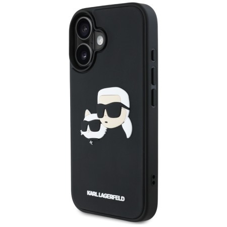 Husa pentru iPhone 16 - Karl Lagerfeld 3D Design - Rubber KarlandChoupette