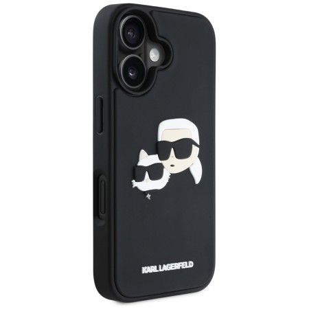 Husa pentru iPhone 16 - Karl Lagerfeld 3D Design - Rubber KarlandChoupette