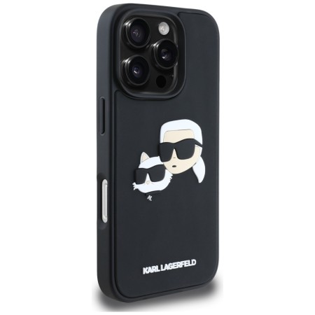 Husa pentru iPhone 16 Pro - Karl Lagerfeld 3D Design - Rubber KarlandChoupette