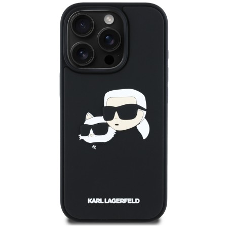 Husa pentru iPhone 16 Pro - Karl Lagerfeld 3D Design - Rubber KarlandChoupette