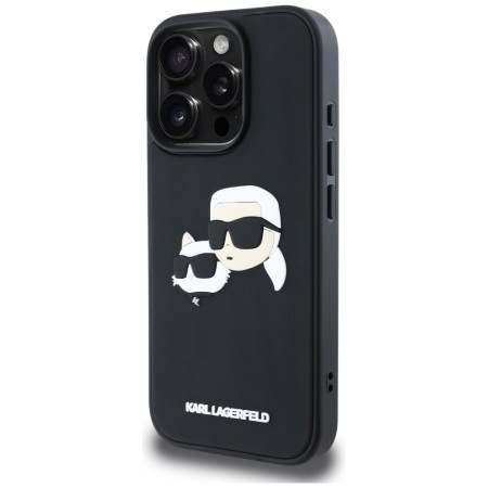 Husa pentru iPhone 16 Pro - Karl Lagerfeld 3D Design - Rubber KarlandChoupette