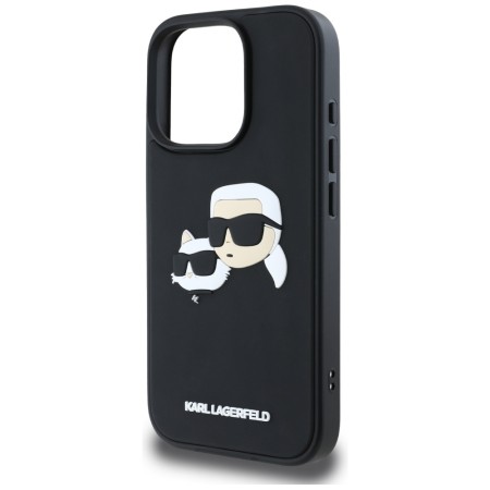 Husa pentru iPhone 16 Pro - Karl Lagerfeld 3D Design - Rubber KarlandChoupette