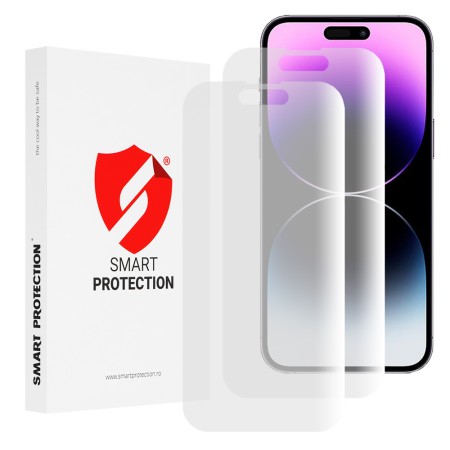 [Pachet 2x] Folie regenerabila premium iPhone 14 Pro Max - Smart Protection Classic - Clear