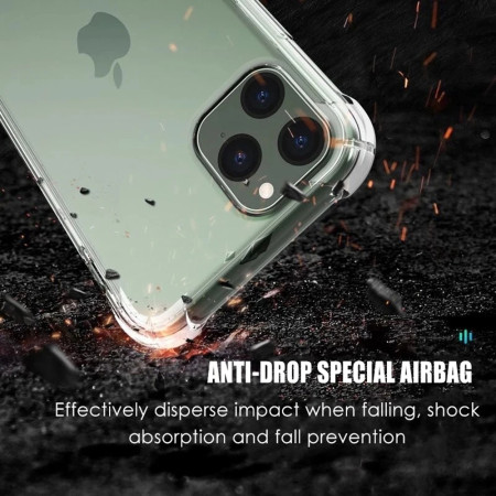 Husa Antisoc pentru iPhone 16 Pro, AirBag PRO, Clear