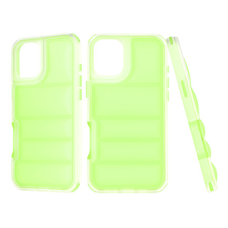 Husa pentru iPhone 16, Perne de aer, Antisoc PRO, Green