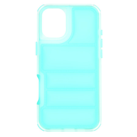 Husa pentru iPhone 16, Perne de aer, Antisoc PRO, Turquoise