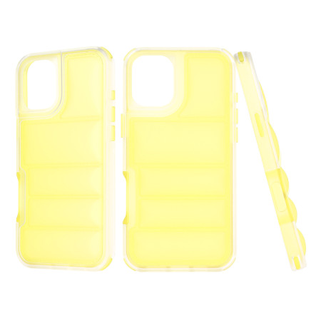 Husa pentru iPhone 16 Plus, Perne de aer, Antisoc PRO, Yellow