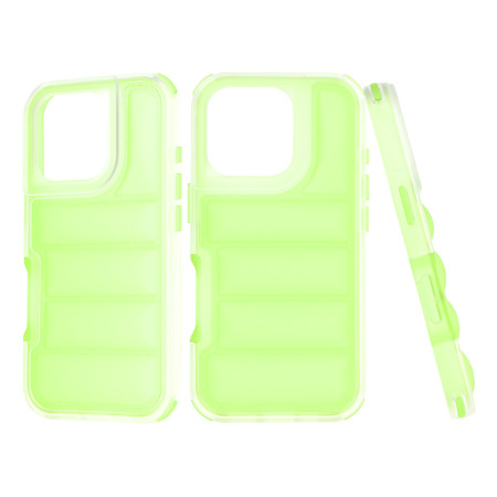 Husa pentru iPhone 16 Pro, Perne de aer, Antisoc PRO, Green