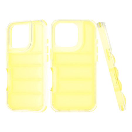 Husa pentru iPhone 16 Pro, Perne de aer, Antisoc PRO, Yellow